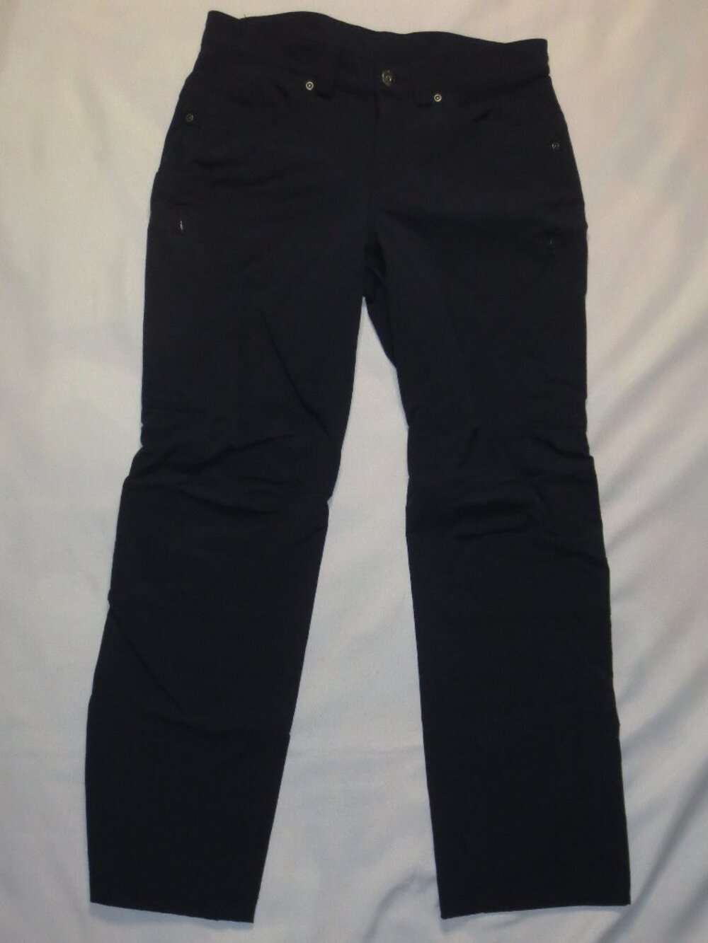 DULUTH womens PANTS navy blue OUTDOOR nylon HIKING SIZE 8